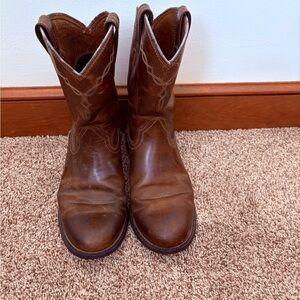 Ariat Men's Tan Leather Cowboy Boots